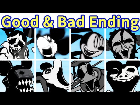 Friday Night Funkin': Wednesday's Infidelity Part 2 Good + Bad Endings FULL GAME [FNF Mod]