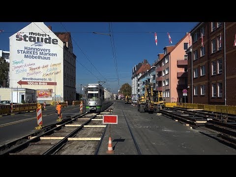 [ÜSTRA] Baustellenchaos | Führerstandsmitfahrt | Linie 6 Messe/Ost - Nordhafen