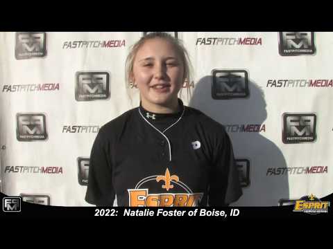 2022 Natalie Foster Second Base and Outfield Softball Skills Video - Esprit Fastpitch