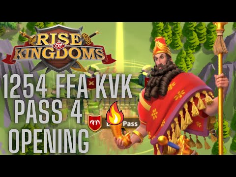 F2P 1254 PASS 4 OPENING! FFA Heroic Anthem KvK | Rise of Kingdoms