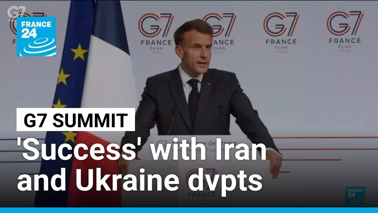 Video: G7 in Evian: Macron hails Ukraine progress amid Iran talks