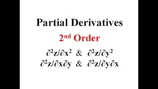 2nd Order Partial Derivatives