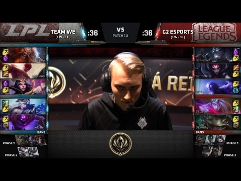 [MSI 2017] Team WE vs G2 eSports Day 4 | Group Stage | LPL vs EU LCS