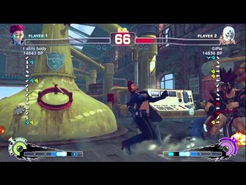 GiPie [ElFuerte] vs t alloy body [Viper] SSF4 Japanese Online Ranked Matches - TRUE-HD