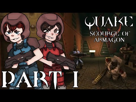 GIGANTIC TELEPORTER! - QUAKE SCOURGE OF ARMAGON Co-op Let's Play Part 1 (1440p 60FPS PC)