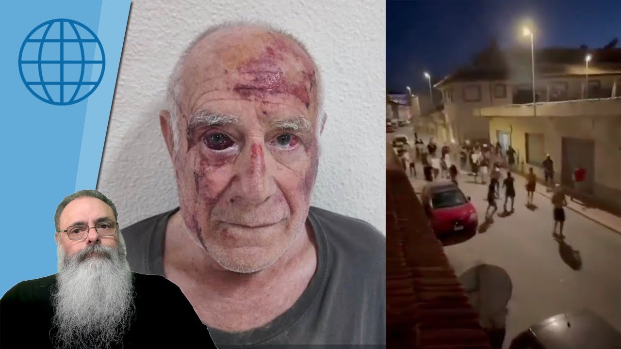 AGRESSÃO a IDOSO em TORRE PACHECO na ESPANHA desencadeia CONFLITOS ABERTOS na RUA