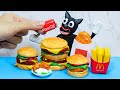 Cartoon Cat Eating McDonald S Burger Amazing Mukbang Stop Motion Animation ASMR Eating Sounds