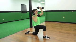 190. Kneeling Alternating Dumbbell Shoulder Press