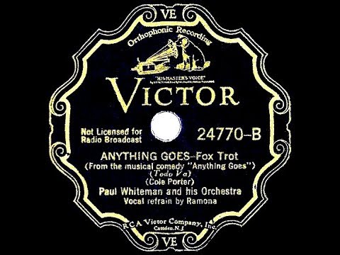 1935 HITS ARCHIVE: Anything Goes - Paul Whiteman (Ramona Davies, vocal)