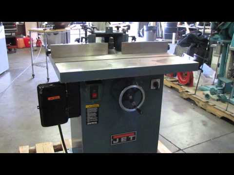 Jet Industrial 5hp Wood Spindle Moulder Shaper WSS-3-3 Table & Tooling
