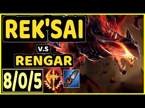 DIAMONDPROX (REK'SAI) vs RENGAR - 8/0/5 KDA JUNGLE GAMEPLAY - EUW Ranked GRANDMASTER