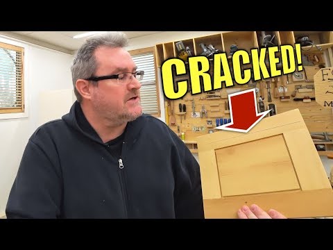 Cracked cabinet door frame repair