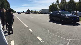 Funeral procession for Gwinnett County Police Officer Antwan Toney October 24, 2018
