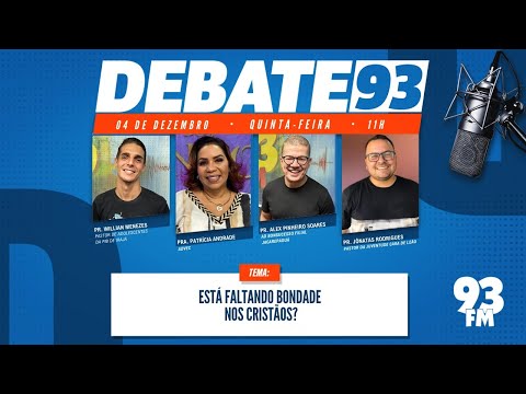 Bondade - Como nos tornamos pessoas bondosas? - Debate 93 - 04/12/2025