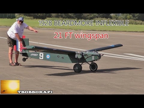 BEARDMORE INFLEXIBLE GIANT SCALE RC BOMBER - 21ft W/SPAN 3 X ZENOAH 38cc ENGINES NATONALS # 3 - 2019