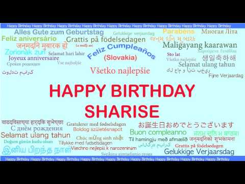 Sharise   Languages Idiomas - Happy Birthday