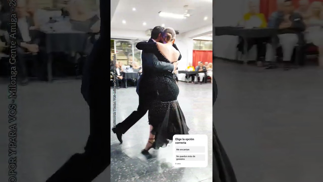 Video thumbnail for Va a cantar un ruiseñor (Di Sarli) Carla Rossi y Jose Luis Salvo. Milonga Gente Amiga 28dic24