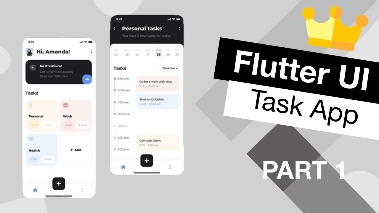 Flutter UI Task Management App Tutorial | App from Scratch Part 1