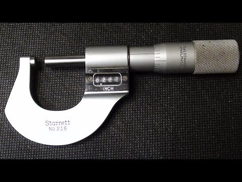 Kalibrieren eines Starrett #216 Mikrometers TIPS #418 tubalcain