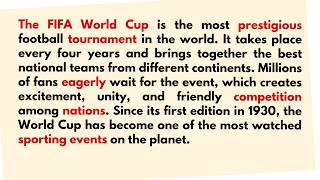 Learn British English ـ Football ⚽ | World Cup Listening & Speaking Practice (B2-C1)