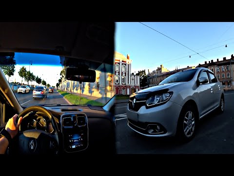 Renault Logan II  1.6   POV Test от первого лица / test drive from the first person
