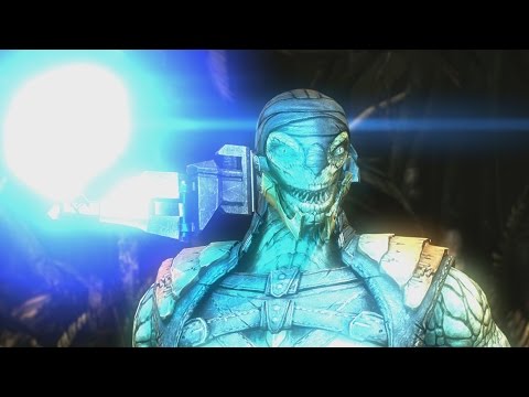 Mortal Kombat X - Predator/Reptile Mesh Swap Intro, X Ray, Victory Pose, Fatalities, Brutality