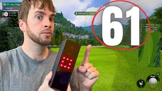 I Shot 61 Using the Square Golf Launch Monitor | GC Lazy Dogs | Home Golf Simulator 18 Holes
