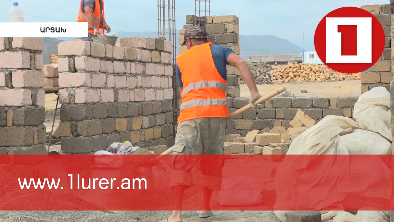 Large-scale construction of houses is underway in Artsakh