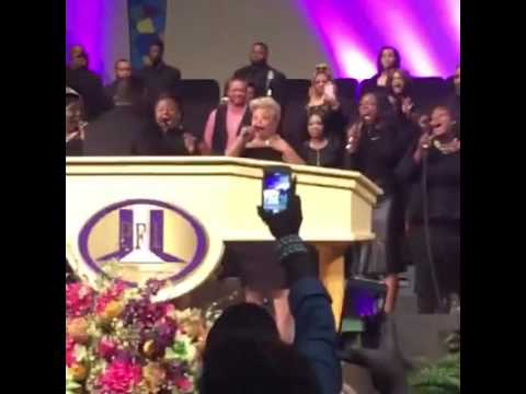 Pastor Darrell Blair, David and Tamela Mann, and others at the Perfecting Church Holy Convocation