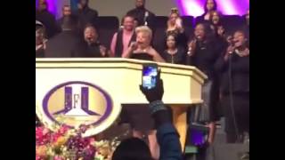 Pastor Darrell Blair, David and Tamela Mann, and others at the Perfecting Church Holy Convocation