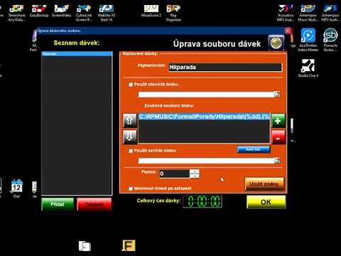 Radio Profesional 8 - přidání pořadu plánovačem do automatické rotace dle názvu souboru
