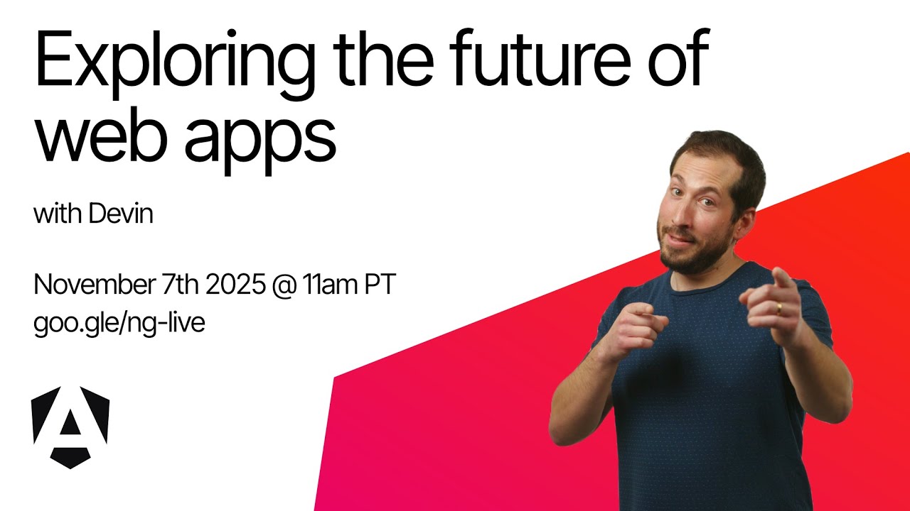 [Live] Exploring the future of web apps | November 2025