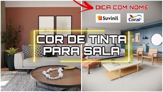 QUAL COR PINTAR A PAREDE DA SALA | DICA E NOME DE CORES PARA SALA