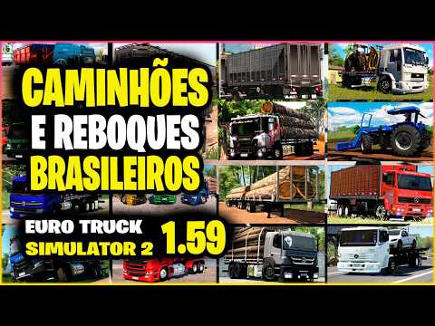 CAMINHÕES E REBOQUES BRASILEIROS PARA EURO TRUCK SIMULATOR 2