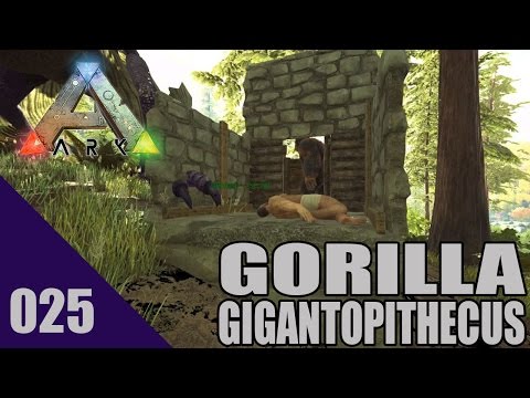 Myl Plays: ARK Survival Evolved 025: GORILLA TAMING (Gigantopithecus)