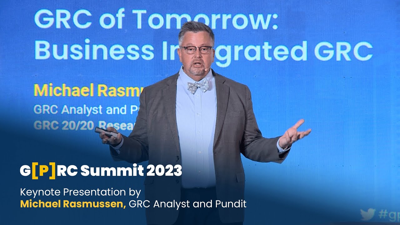 Michael Rasmussen, the father of GRC continues his presentation at the G[P]RC Summit 2023