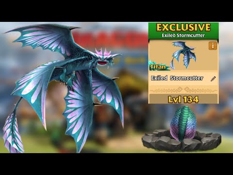 Exiled Stormcutter Max Level 134 Titan Mode - Dragons:Rise of Berk