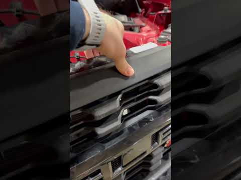 How to remove the grille from a 2020 Silverado 1500 Custom. #trailboss