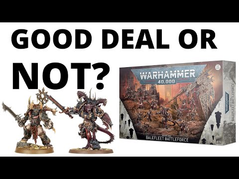Chaos Space Marine Balefleet Battleforce Discount Box Review - Price and is it a Good Deal?