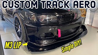 Building a fully custom front splitter for E46 M3 - Functional Alumalite Track  car aero DIY BMW