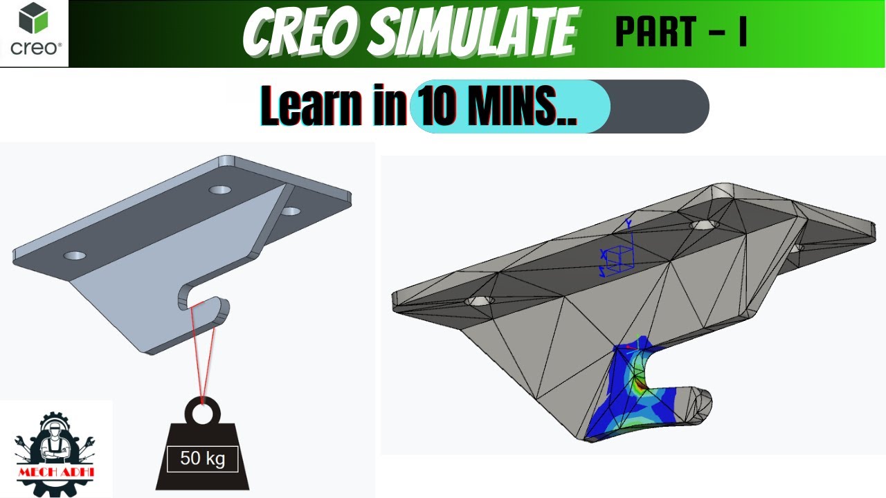 Creo Simulate For Beginners | Static Structural Part 1