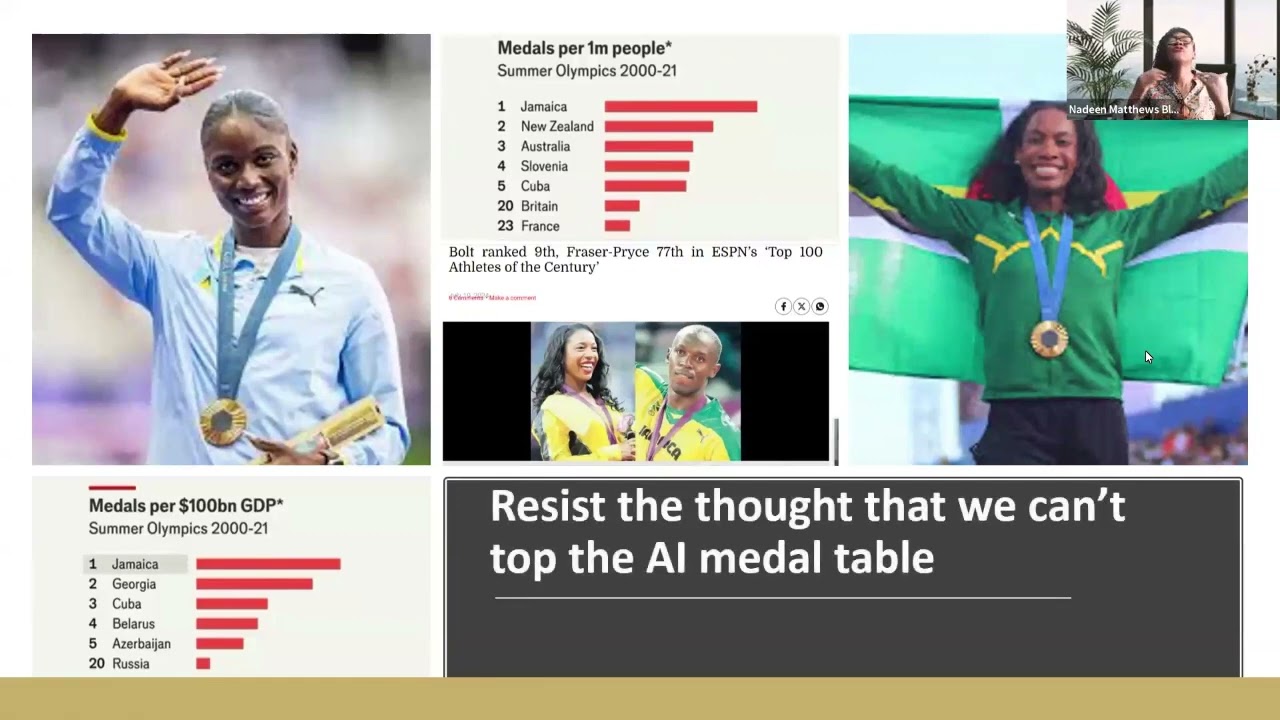 Nadeen Matthews Blair - The importance of the Caribbean topping the AI medal table. Why and how?
