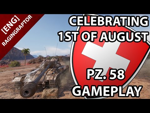 Celebrating 1st of August in World of Tanks ! - Panzer 58 Gameplay