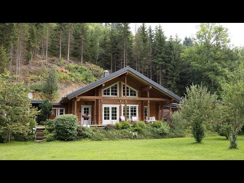 Log cabin in the Franconian Forest, Germany