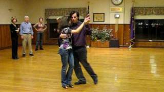 Excerpt from Argentine tango lesson taught by Diego Blanco and Ana Padron
