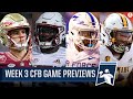 College Football Week 3 Preview: Florida State vs Louisville & MORE | CBS Sports HQ
