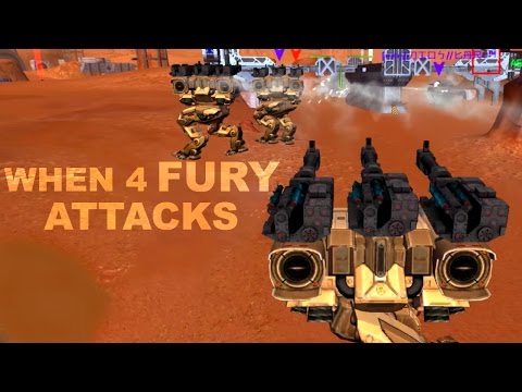 When 4 Trident Fury Attacks - War Robots
