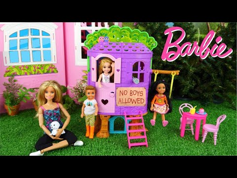 Barbie Chelsea Club House Play & Healthy Morning Routine