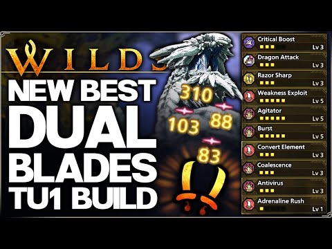 Monster Hunter Wilds - New Best OP Dual Blades Build - Highest Damage Possible - Set & Weapon Guide!