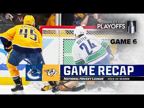 Gm 6: Canucks @ Predators 5/3 | NHL Highlights | 2024 Stanley Cup Playoffs